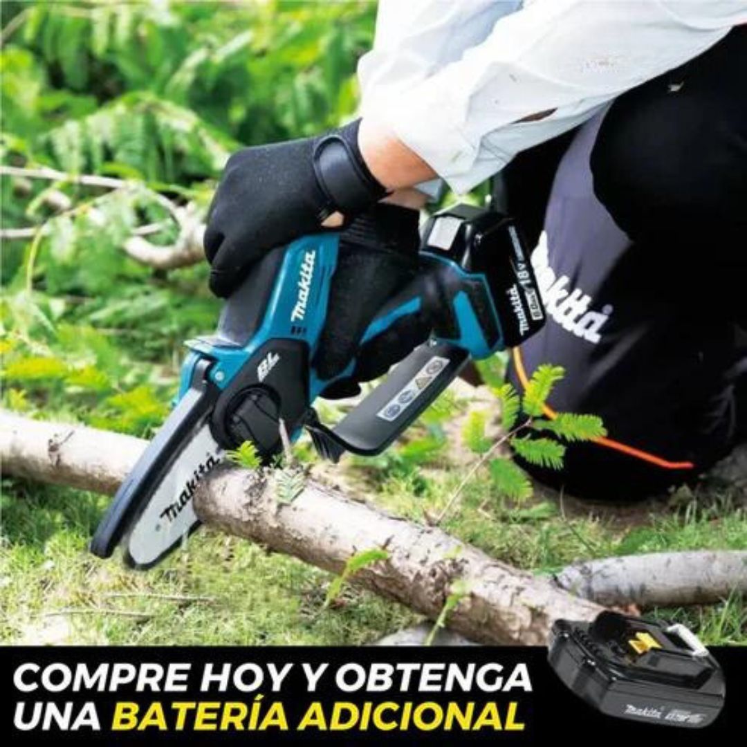 Mini Motosierra Recargable Electrica Dos Baterias + Regalos