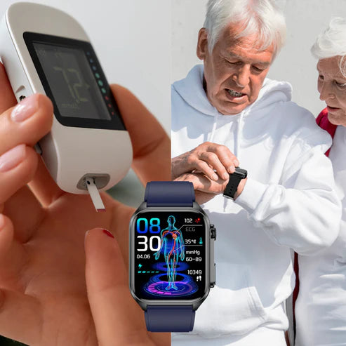 SmartWatch T500 - Reloj Inteligente para Medir Azúcar en la Sangre