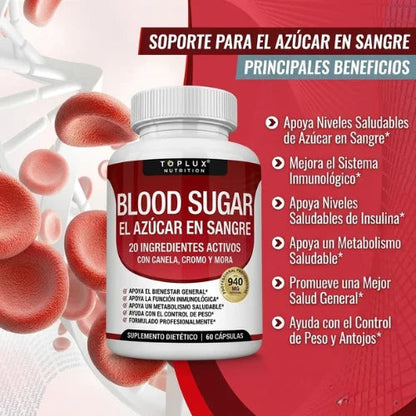 OFERTA 2X1 - Blood Sugar Suplemento | Equilibrio del Azúcar y Energía Diaria