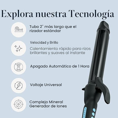Rizador Profesional de Cabello 32mm | Ondas y Rizos Perfecto