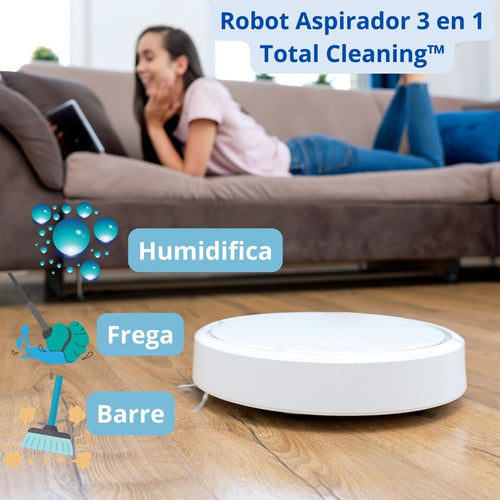 Robot Aspirador 3 en 1 Total Cleaning ™