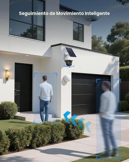 Cámara de Seguridad Solar 4G para Exterior | Visión 360° y Nocturna