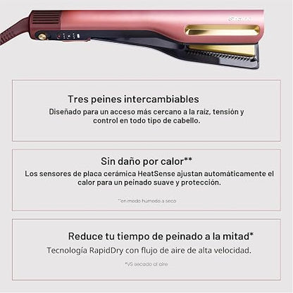 Shark SilkiPro 3 en 1 | Plancha de Aire, Secador y Alisador