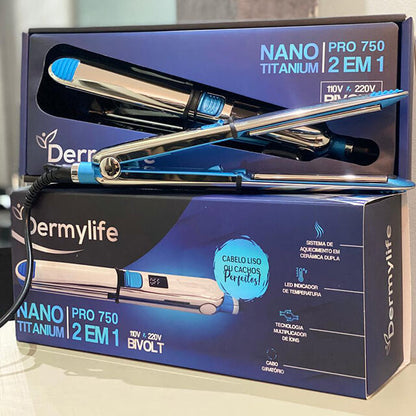 Plancha Nano Titanium Pro750 | Profesional - 2 en 1 - Original