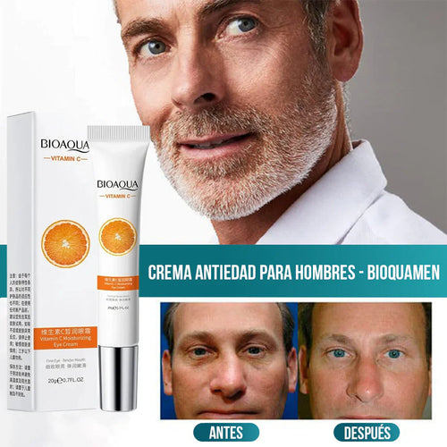 Crema Antiedad para Hombres - BioquaMen - [Vitamina C + ácido Hialurônico]