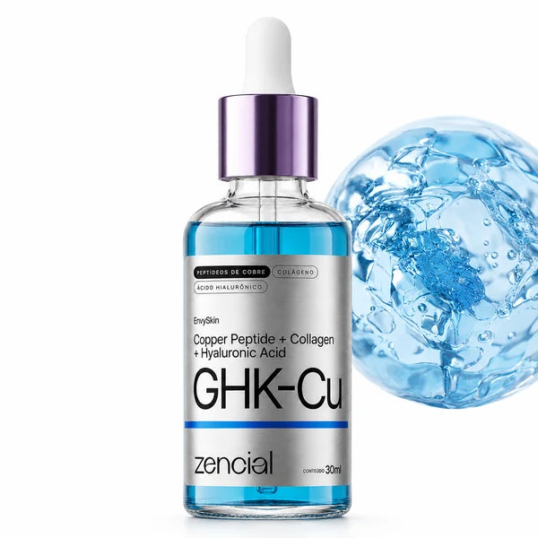 Sérum GHK-CU con péptidos de cobre |colágeno y ácido hialurónico.