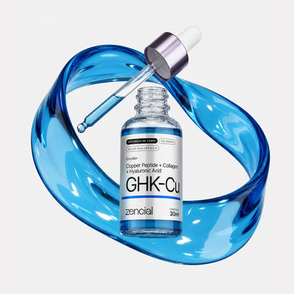 Sérum GHK-CU con péptidos de cobre |colágeno y ácido hialurónico.