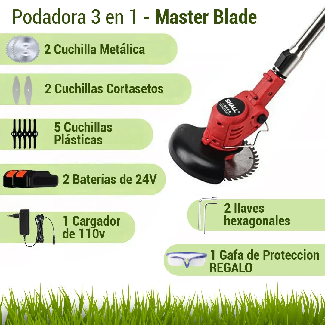 Guadañadora Podadora MasterBlade + Batería Extra