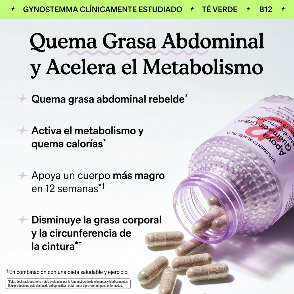 Lemme Burn - Apoyo al Metabolismo y Reducción de Grasa Abdominal