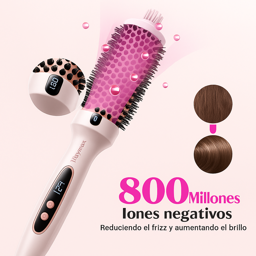 Wavytalk - Cepillo Térmico 2 en 1 para Alisar y Ondular el Cabello