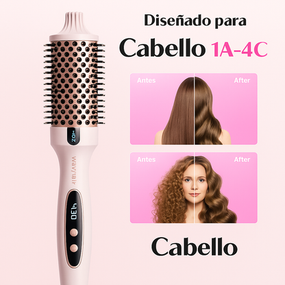 Wavytalk - Cepillo Térmico 2 en 1 para Alisar y Ondular el Cabello
