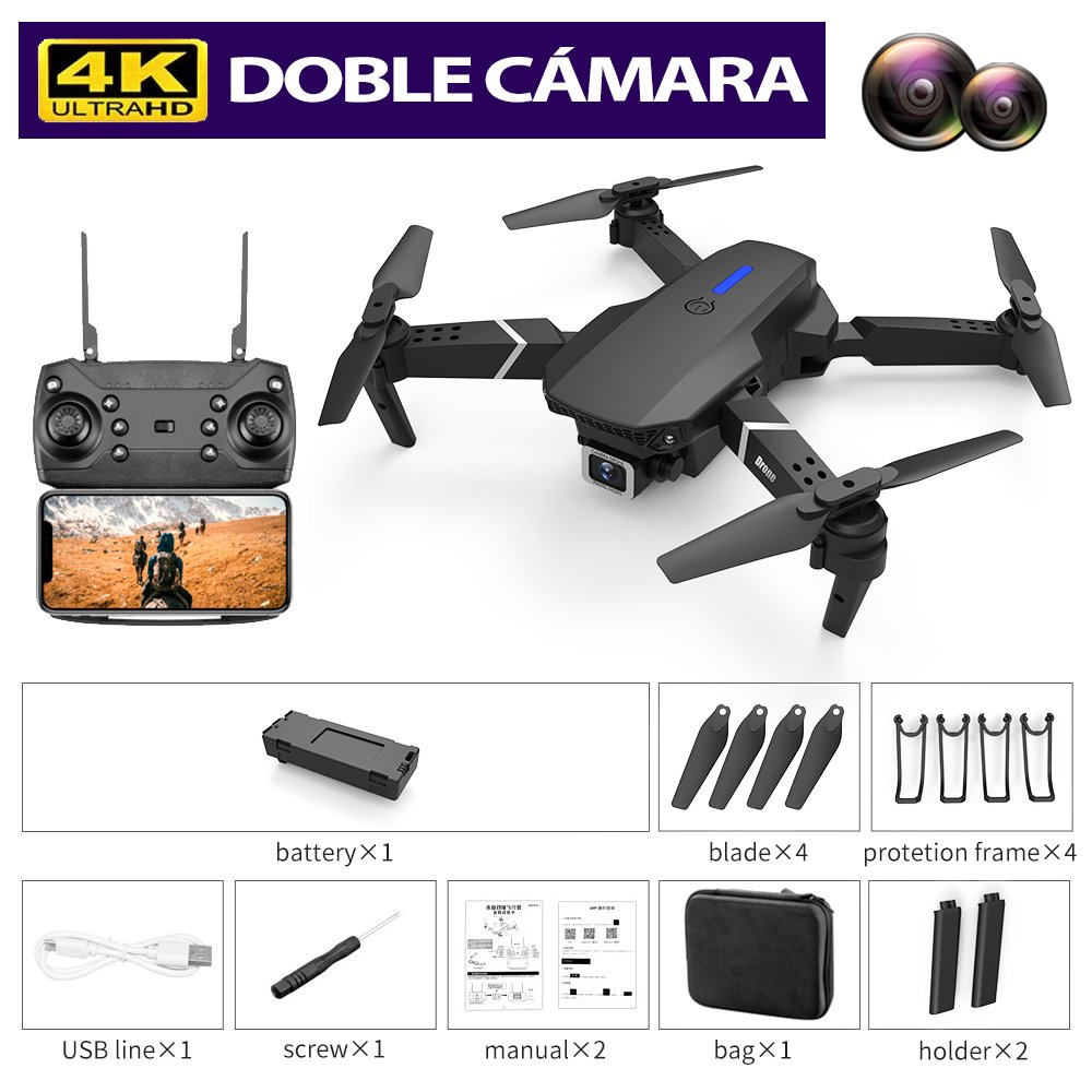 PhantonFly™ 4K WIFI + Control de Alta Definición + (BATERIA Y ESTUCHE DE REGALO)